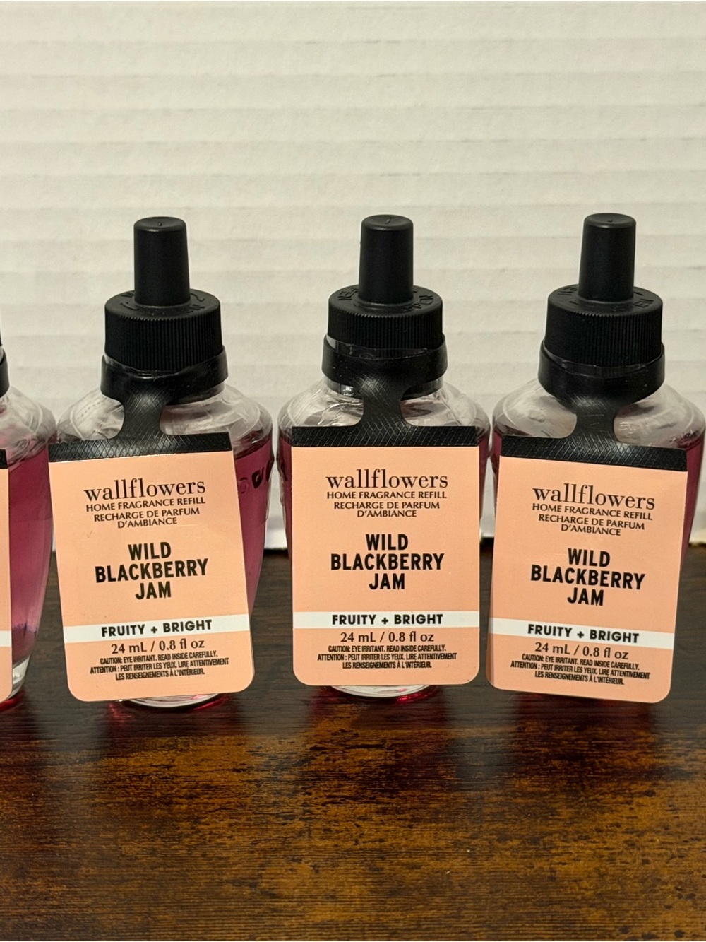 5 Bath & Body Works Wallflower Oil Refill Bulbs Wild Blackberry Jam, New